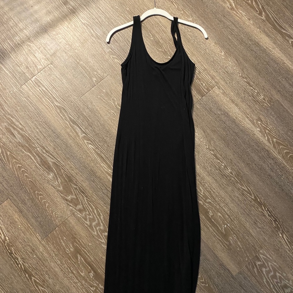 Straight Long Forever 21 Black Dress